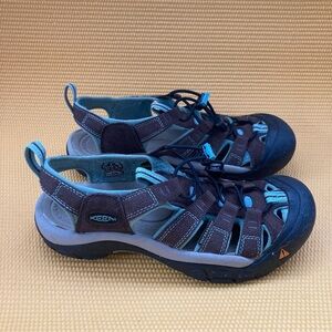 Keen H2 Sport Women's  size 7 Brown/ Blue Waterproof Fisherman Hiking Shoes